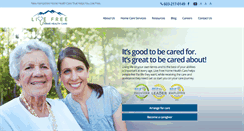 Desktop Screenshot of livefreehomehealthcare.com